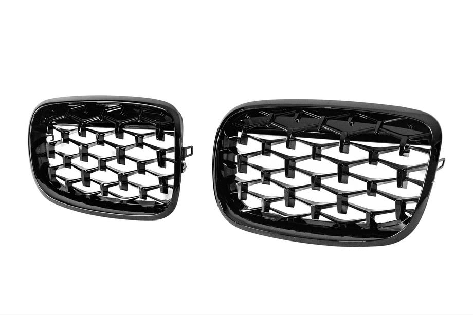 BMW X5 E70 2007-2013 Calandra a Doppio Rene Diamond Black (Nero Lucido) Foto 3
