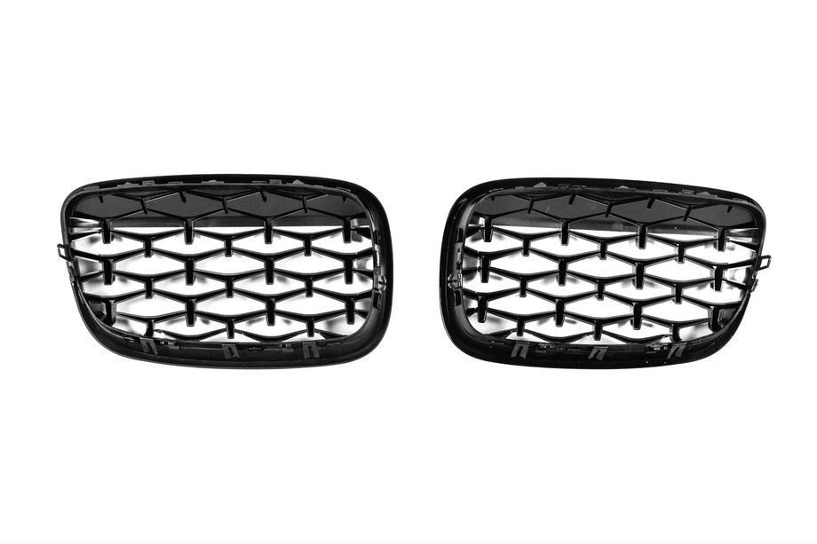 BMW X5 E70 2007-2013 Calandra a Doppio Rene Diamond Black (Nero Lucido) Foto 5