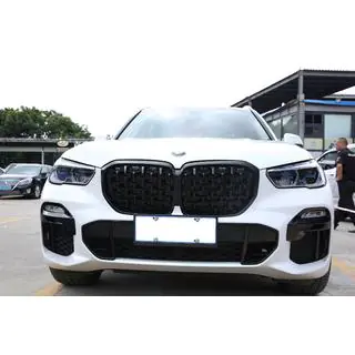 Griglie renali Diamond Black (2018-2022, Nero Lucido) BMW X5 G05 2019–2026 foto 1
