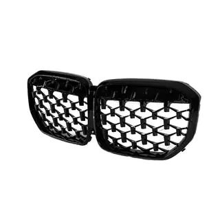 Griglie renali Diamond Black (2018-2022, Nero Lucido) BMW X5 G05 2019–2026 foto 3