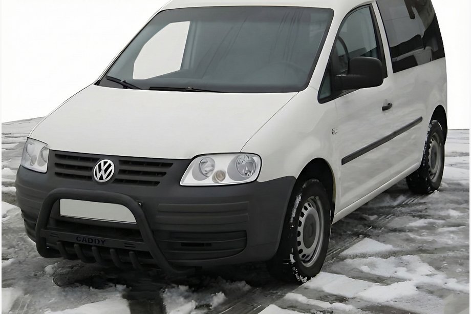 Volkswagen Caddy 2004-2010 Parabulloni WT004 Nero (Acciaio Inox) Image