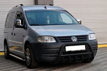 Volkswagen Caddy 2004-2010 Parabullbar WT003 Nero Acciaio Inox foto 2
