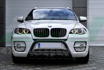 BMW X5 E70 2007-2013 Parabullbar WT003 Nero Acciaio Inox foto 2