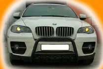 BMW X6 E71 2008–2014 Parabullbar WT003 Nero Acciaio Inox foto 4