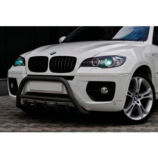 Parabullbar WT003 Nero Acciaio Inox BMW X6 E71 2008–2014 foto 1