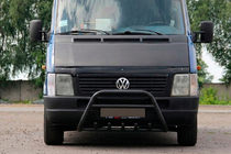 Volkswagen LT 1995-2006 Parabullbar WT003 Nero Acciaio Inox foto 1