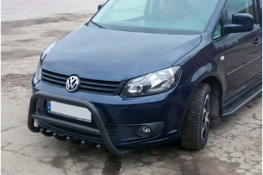 Volkswagen Caddy 2010-2015 Parabullbar WT003 Nero Acciaio Inox Image