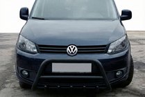 Volkswagen Caddy 2015-2020 Parabullbar WT003 Nero Acciaio Inox foto 1