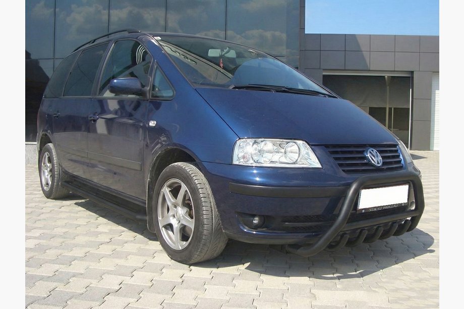 Volkswagen Sharan 1995-2010 Parabullbar WT003 Nero Acciaio Inox Foto 3