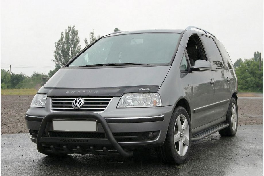 Volkswagen Sharan 1995-2010 Parabulloni WT004 Nero (Acciaio Inox) Foto 3