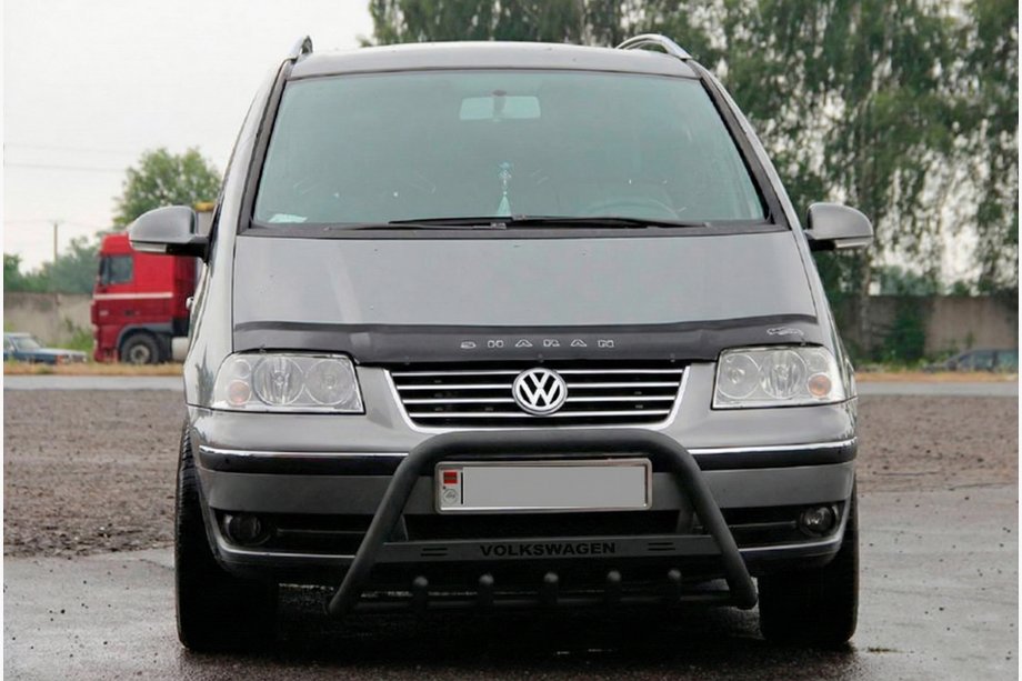 Volkswagen Sharan 2010-2023 Parabulloni WT004 Nero (Acciaio Inox) Image