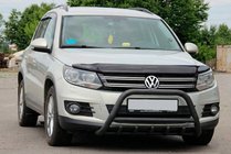 Volkswagen Tiguan 2007-2016 Parabullbar WT003 Nero Acciaio Inox foto 1