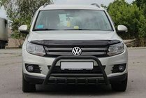 Volkswagen Tiguan 2007-2016 Parabullbar WT003 Nero Acciaio Inox foto 4