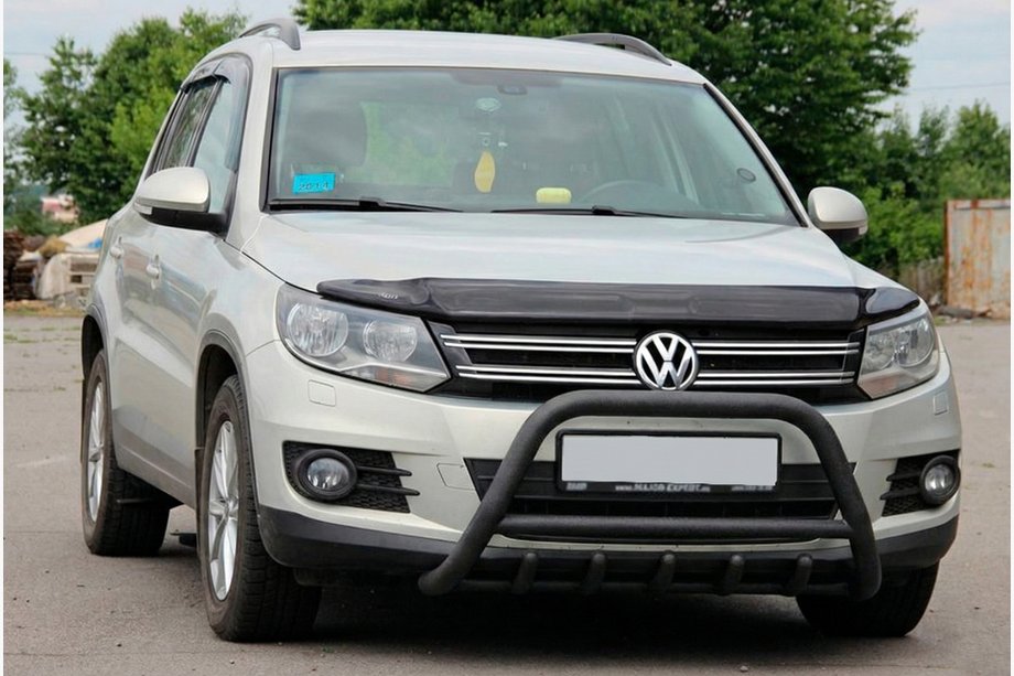 Volkswagen Tiguan 2007-2016 Parabullbar WT003 Nero Acciaio Inox Image