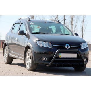 Parabullbar WT003 Nero Acciaio Inox Renault Sandero 2013-2022 foto 3