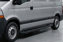 Renault Master 1998-2010 Pedane Laterali Allmond Black (2 pz, Alluminio) foto 1