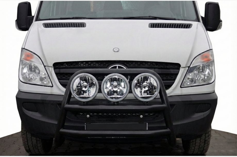 Mercedes Sprinter W906 2006–2018 Parabull alto WT018 Nero (acciaio inox) Foto 1