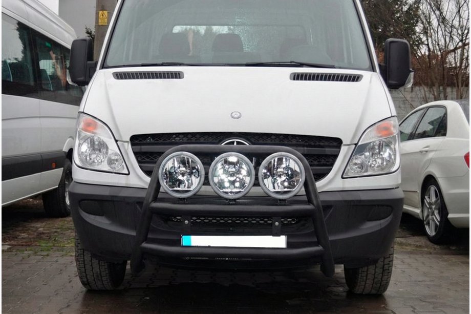 Mercedes Sprinter W906 2006–2018 Parabull alto WT018 Nero (acciaio inox) Foto 2