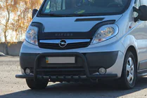 Renault Trafic 2001–2015 Bull bar Exclusive Black (acciaio inox) foto 2