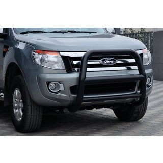 Protezione Anteriore WT018 Nera (Acciaio Inox) Ford Ranger 2011–2022 foto 1