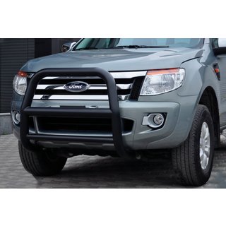 Protezione Anteriore WT018 Nera (Acciaio Inox) Ford Ranger 2011–2022 foto 3