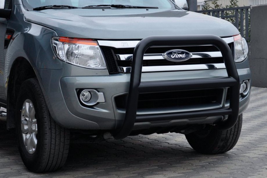 Ford Ranger 2011–2022 Protezione Anteriore WT018 Nera (Acciaio Inox) Image