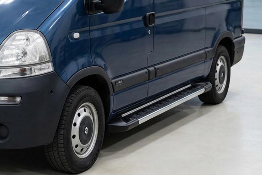 Renault Master 1998-2010 Pedane Laterali RedLine V1 (2 pz, Alluminio) Image