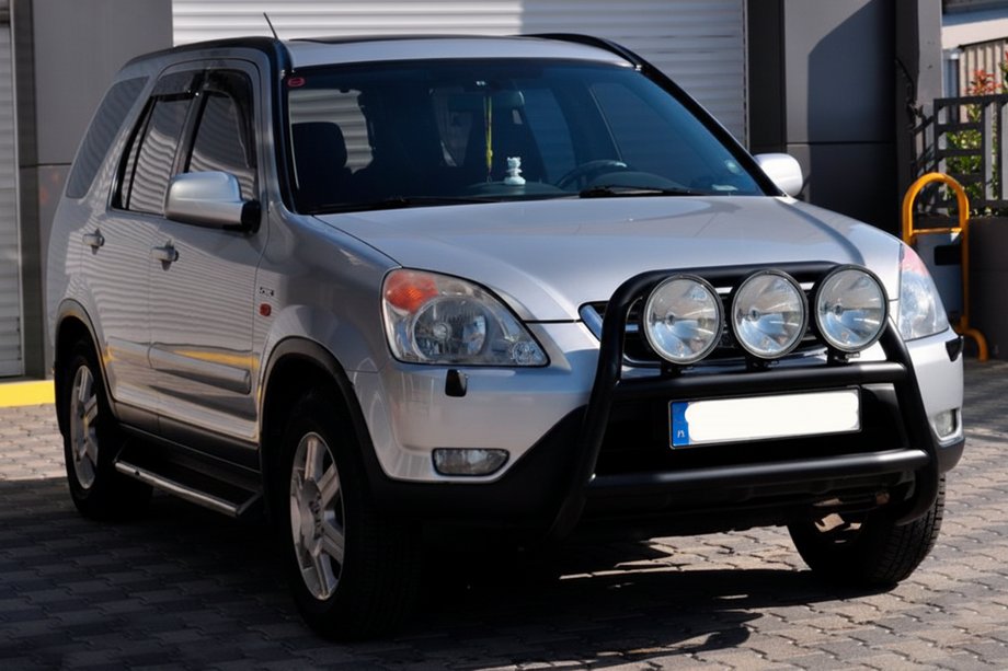 Honda CRV 2001-2006 Parabulloni WT018 Nero (Acciaio Inox) Image