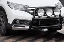 Honda CRV 2012-2016 Protezione Anteriore WT018 Nera (Acciaio Inox) foto 1