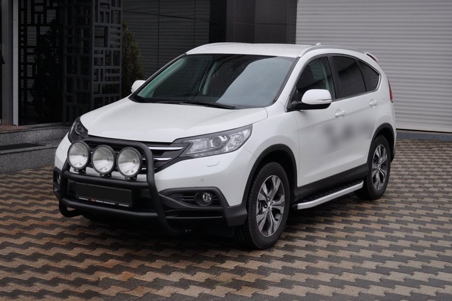 Honda CRV 2012-2016 Protezione Anteriore WT018 Nera (Acciaio Inox) Foto 3