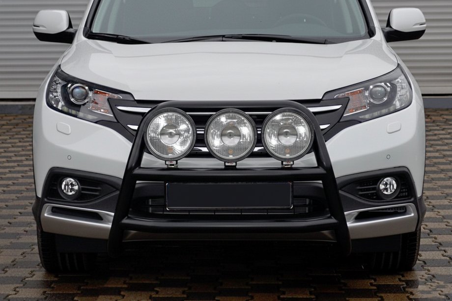 Honda CRV 2012-2016 Protezione Anteriore WT018 Nera (Acciaio Inox) Foto 4