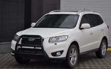 Hyundai Santa Fe 2 2006-2012 Parabulloni WT018 Nero (Acciaio Inox) foto 3
