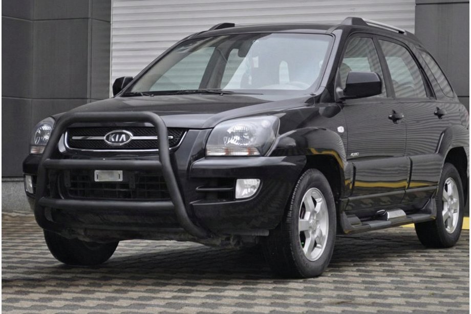 Kia Sportage 2004-2010 Parabulloni WT018 Nero (Acciaio Inox) Image