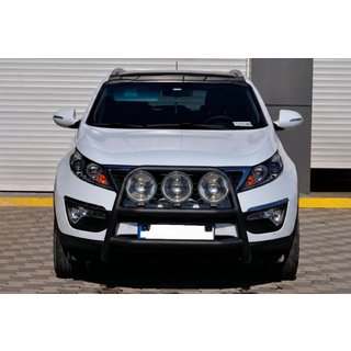 Parabulloni WT018 Nero (Acciaio Inox) Kia Sportage 2010-2015 foto 1