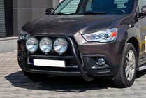Mitsubishi ASX 2010-2023 Parabulloni WT018 Nero (Acciaio Inox) foto 1