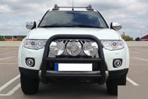Mitsubishi L200 2006-2015 Parabulloni WT018 Nero (Acciaio Inox) foto 2