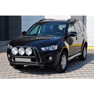 Parabulloni WT018 Nero (Acciaio Inox) Mitsubishi Outlander 2006-2012 foto 2