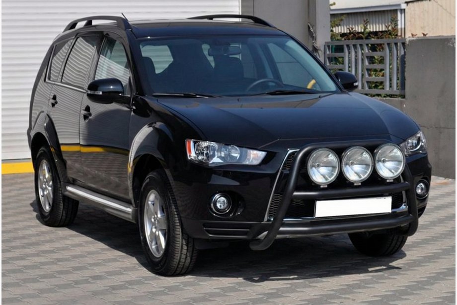 Mitsubishi Outlander 2006-2012 Parabulloni WT018 Nero (Acciaio Inox) Foto 3