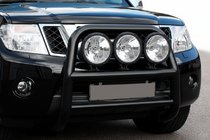 Nissan Navara 2006-2015 Parabulloni WT018 Nero (Acciaio Inox) foto 1