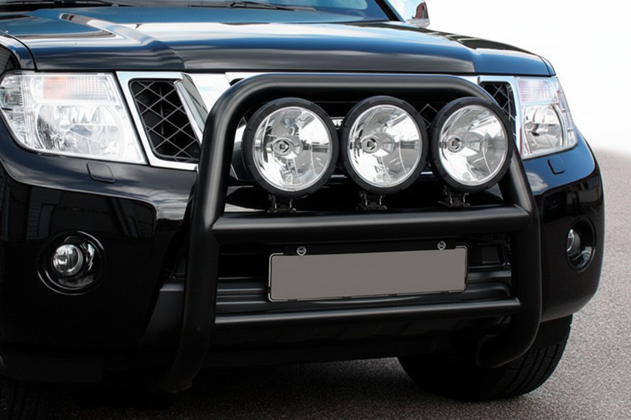 Nissan Navara 2006-2015 Parabulloni WT018 Nero (Acciaio Inox) Image
