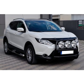 Parabulloni WT018 Nero (Acciaio Inox) Nissan Qashqai 2014-2021 foto 3