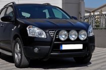 Nissan Qashqai 2007-2010 Parabulloni WT018 Nero (Acciaio Inox) foto 2