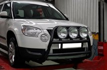 Skoda Yeti 2009-2017 Parabulloni WT018 Nero (Acciaio Inox) foto 2