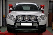 Skoda Yeti 2009-2017 Parabulloni WT018 Nero (Acciaio Inox) foto 3