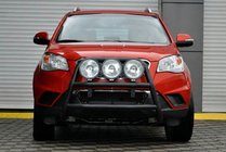 SsangYong Korando 2010-2019 Parabulloni WT018 Nero (Acciaio Inox) foto 1