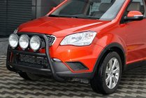 SsangYong Korando 2010-2019 Parabulloni WT018 Nero (Acciaio Inox) foto 2