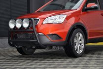 SsangYong Korando 2010-2019 Parabulloni WT018 Nero (Acciaio Inox) foto 4