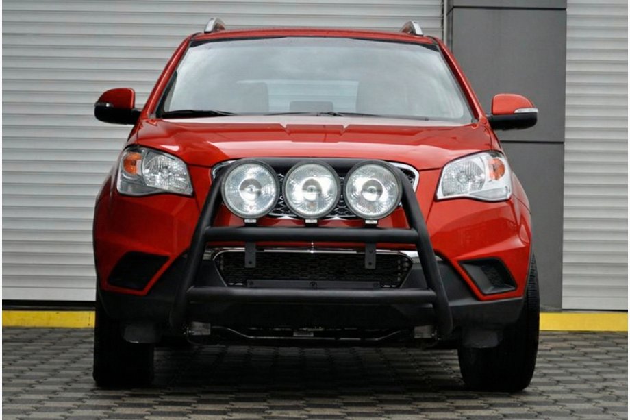 SsangYong Korando 2010-2019 Parabulloni WT018 Nero (Acciaio Inox) Image