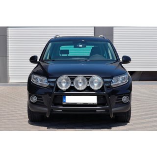 Parabulloni WT018 Nero (Acciaio Inox) Volkswagen Tiguan 2007-2016 foto 2