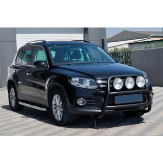 Parabulloni WT018 Nero (Acciaio Inox) Volkswagen Tiguan 2007-2016 foto 1